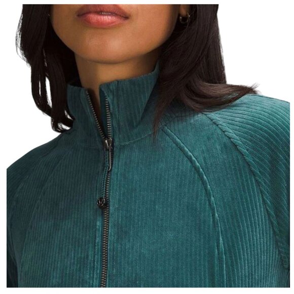 Lululemon Scuba Track Jacket (Velvet Cord) NWT | Size 4 | Storm Teal - Picture 9 of 15